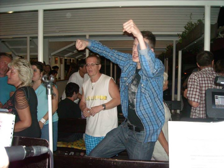 Letní zábava - terasa - Tábor - Rest. U Soudku¨., 002